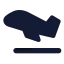 Airplanetakeoff icon with solid standard style
