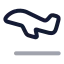 Airplanetakeoff icon with twotone rounded style