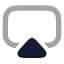 Airplay icon with bulk rounded style
