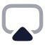 Airplay icon with bulk rounded style