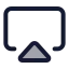 Airplay icon with duotone standard style