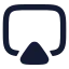 Airplayline icon with solid rounded style