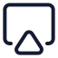 Airplayline icon with stroke standard style
