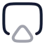 Airplayline icon with twotone rounded style