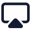 Airplay icon with solid standard style