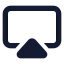Airplay icon with solid standard style