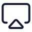 Airplay icon with stroke standard style