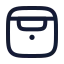 Airpod icon with stroke rounded style