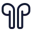 Airpod icon with stroke standard style