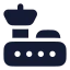 Airport icon with solid rounded style