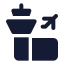 Airport icon with solid standard style