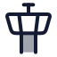 Airporttower icon with duotone rounded style