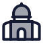 Alaqsamosque icon with duotone rounded style