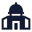 Alaqsamosque icon with solid sharp style