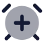 Alarmclockplus icon with bulk rounded style