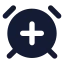 Alarmclockplus icon with solid standard style