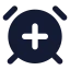 Alarmclockplus icon with solid standard style
