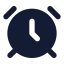 Alarm Clock icon with stroke standard style