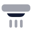 Alarmsmoke icon with bulk rounded style
