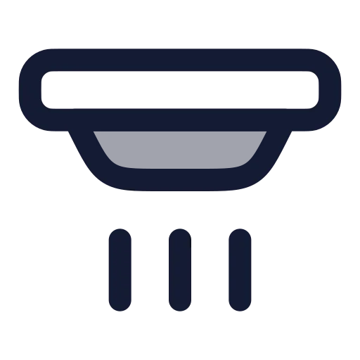 Alarm Smoke Icon in Duotone Rounded style