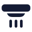 Alarmsmoke icon with solid rounded style