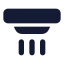 Alarmsmoke icon with solid standard style