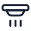 Alarmsmoke icon with stroke rounded style