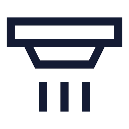 Alarm Smoke Icon in Stroke Sharp style