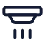 Alarmsmoke icon with stroke standard style