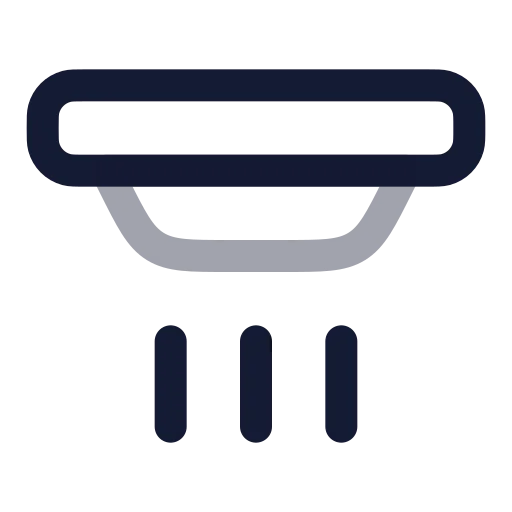 Alarm Smoke Icon in Twotone Rounded style