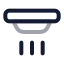 Alarmsmoke icon with twotone rounded style