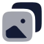 Album icon with bulk rounded style