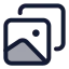 Album icon with duotone standard style