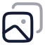 Album icon with twotone rounded style