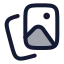 Album icon with duotone rounded style