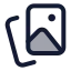 Album icon with duotone standard style