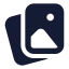 Album icon with solid standard style
