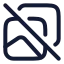Albumnotfound icon with stroke rounded style