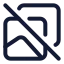Albumnotfound icon with stroke standard style