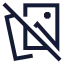 Albumnotfound icon with stroke sharp style