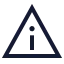 Alert icon with stroke sharp style