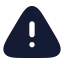 Alert icon with solid rounded style