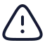 Alert icon with stroke rounded style