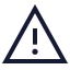 Alert icon with stroke sharp style