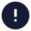 Alertcircle icon with solid sharp style