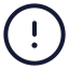 Alertcircle icon with stroke rounded style