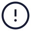 Alertcircle icon with stroke sharp style