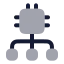 Algorithm icon with bulk rounded style