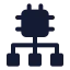 Algorithm icon with solid standard style