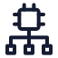 Algorithm icon with stroke standard style
